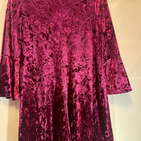 Eliza J Burgundy High Low Dress - Picture 3 of 4